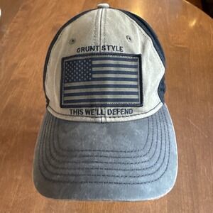 Grunt Style "This We'll Defend" Veteran SnapBack Hat Cap Adjustable